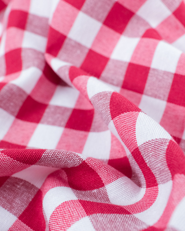 Vichy Grande Largeur Rouge - Maison Klem